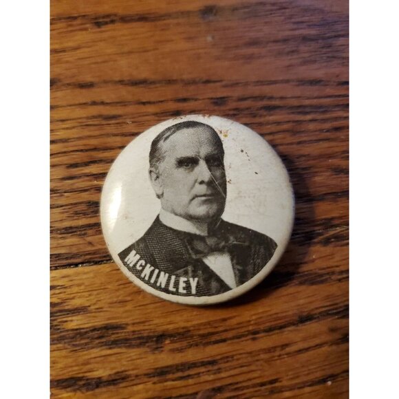 William McKinley Presidential Campaign Pinback Button Pin Reproduction 1.5” - Picture 1 of 2